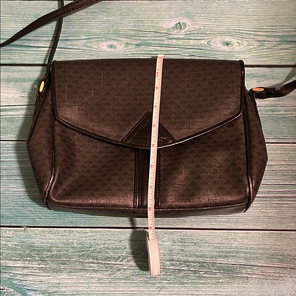Liz Claiborne Vintage 1984 Black Crossbody Bag - Picture 6 of 9